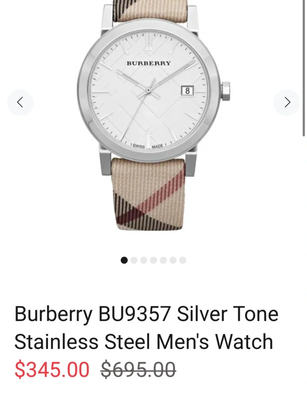 Burberry Swiss Luxury 42mm Chronograph Watch (Model BU9357) - Picture 7 of 8